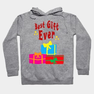 Presents of Gift Boxes with tagline: Best Gift Ever Hoodie